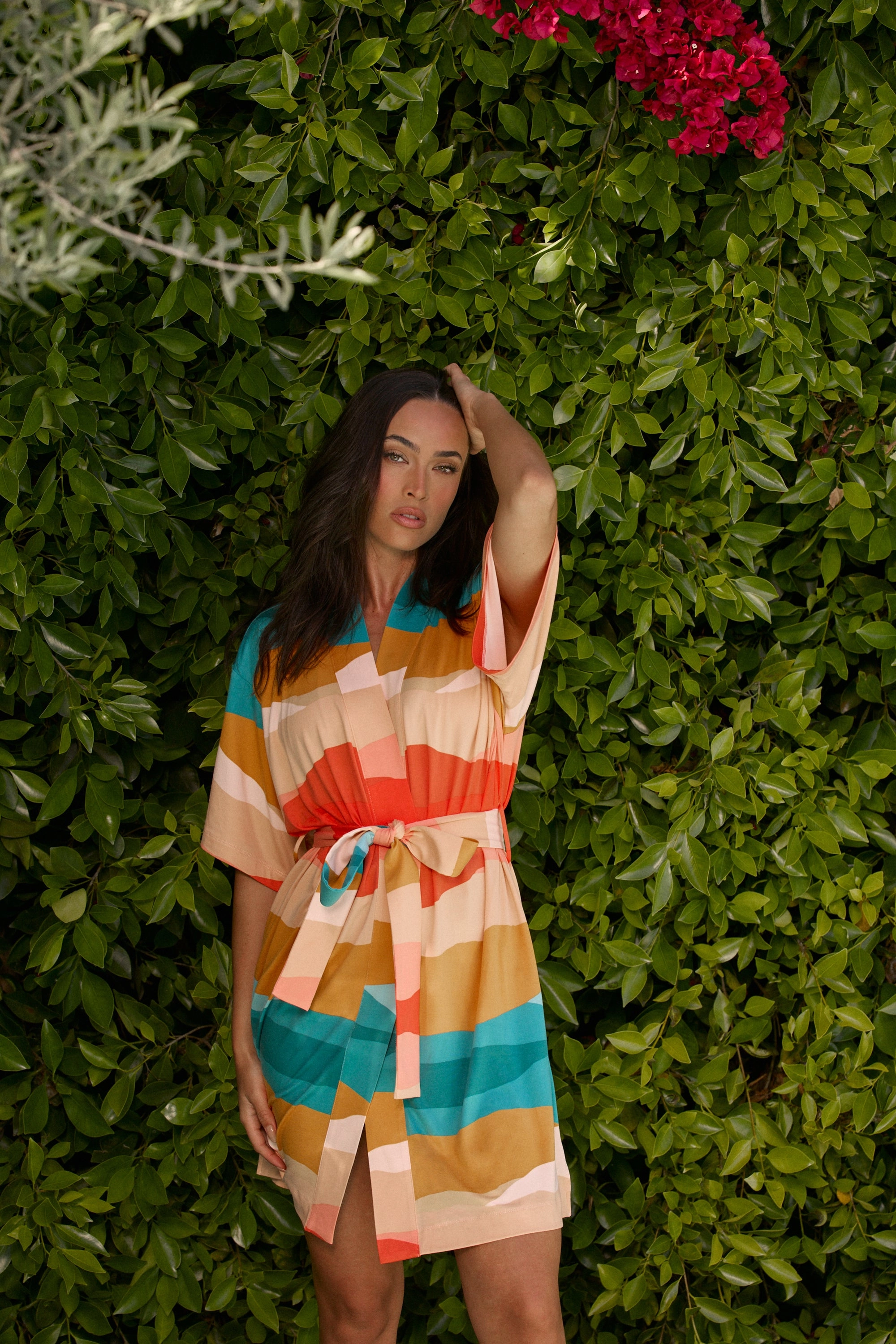 Marisa Short Robe | Sunset