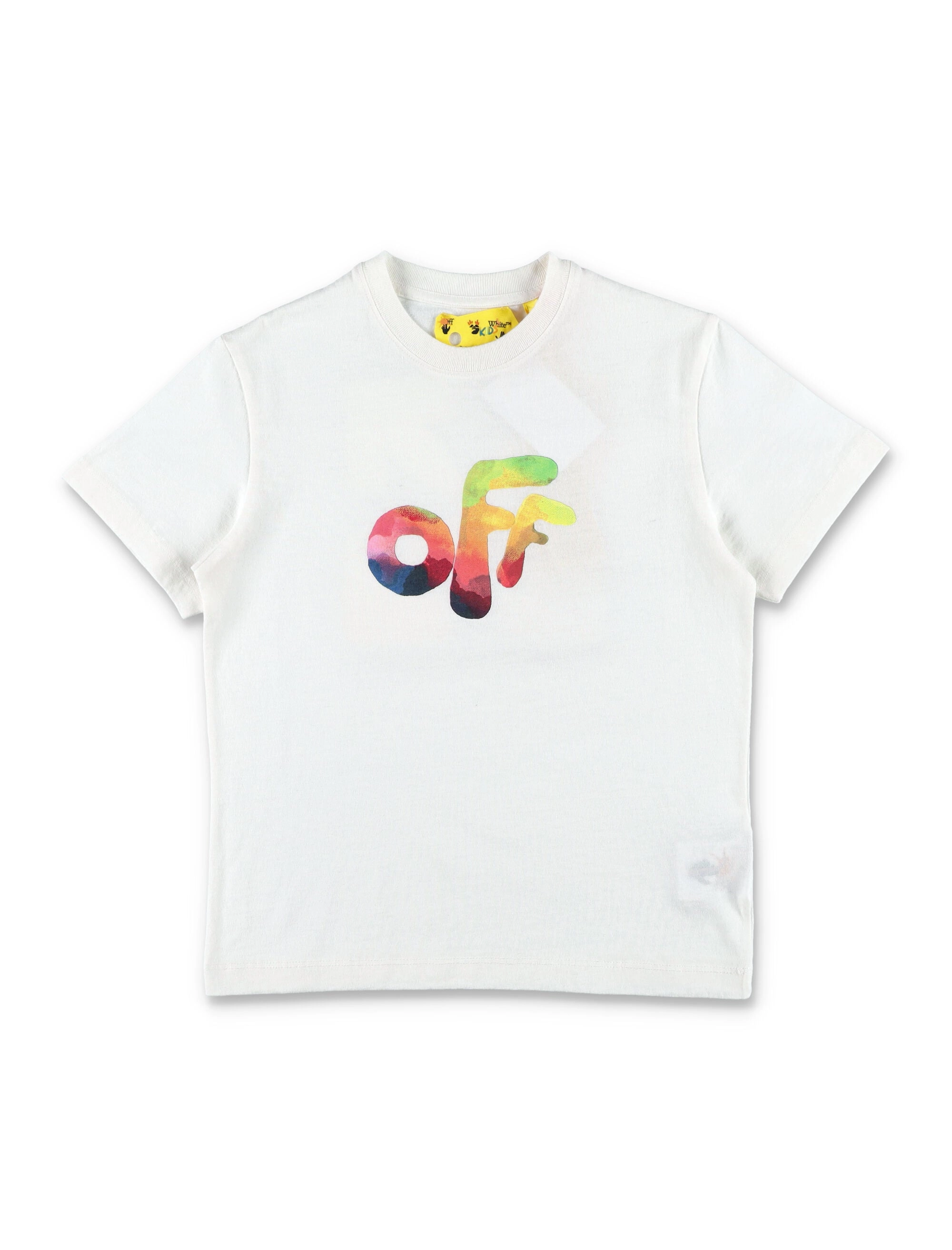 Off-White Kids Logo Printed Crewneck T-Shirt