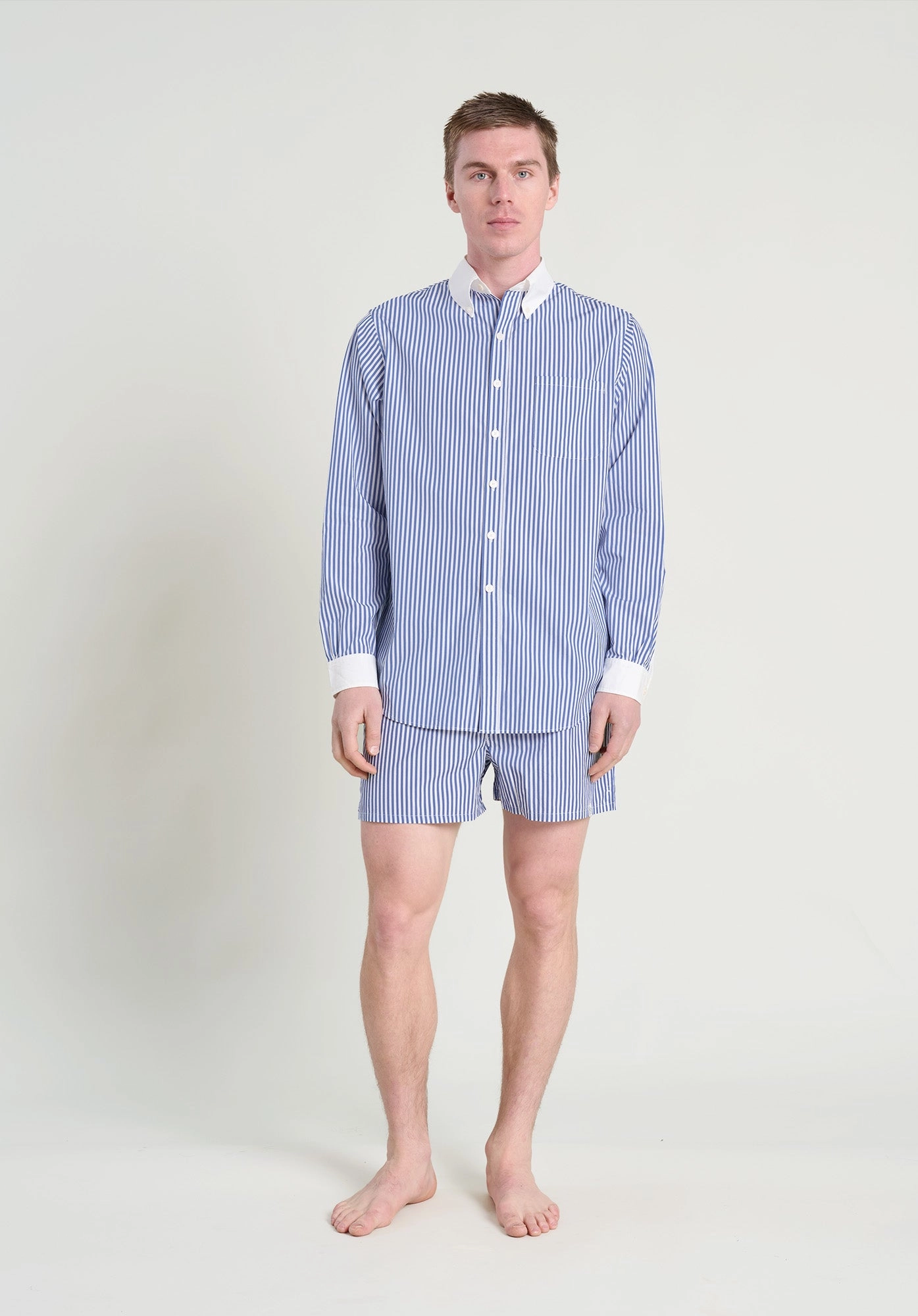 Penn Shirt in Colorblock Bengal Stripe