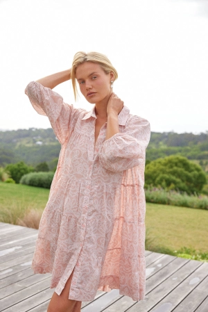Phoebe Cover-Up - Cotton Voile - Lace