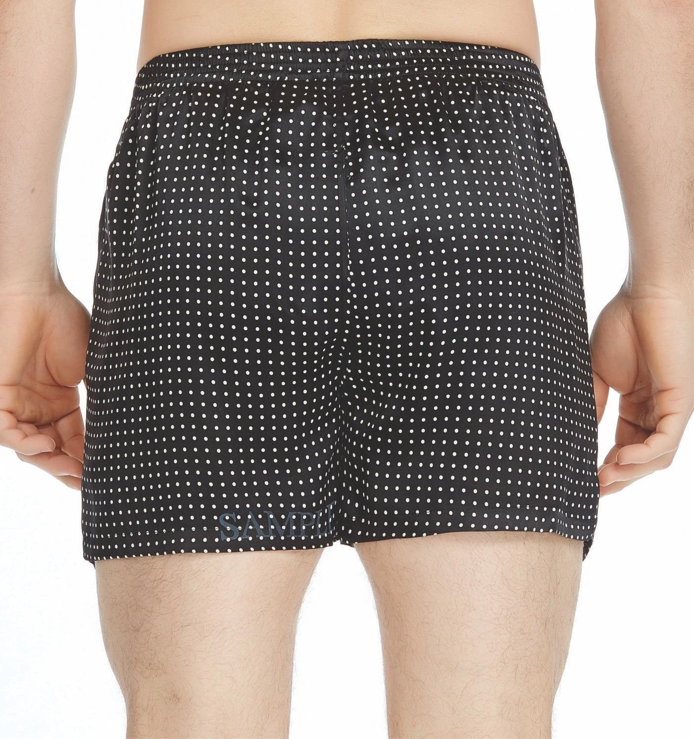 Polka Dot Silk Charmeuse Boxer Short