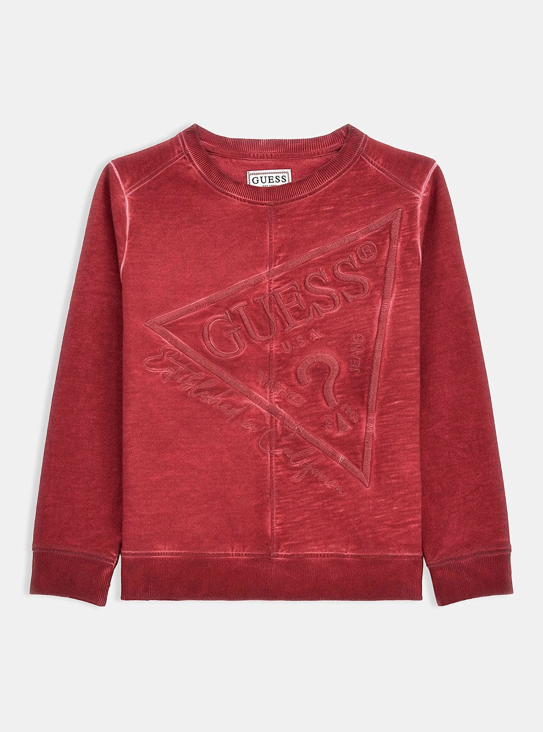 Red Embroidered Logo Jumper (7-16)