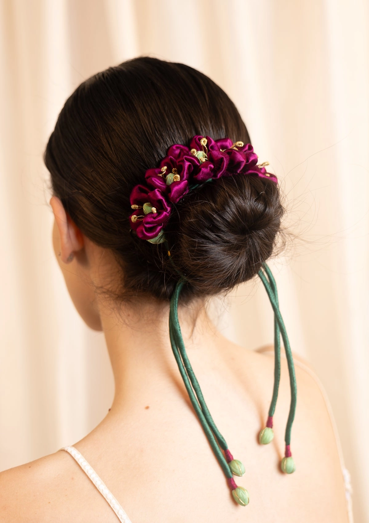 Russian Violet Floral Gajra