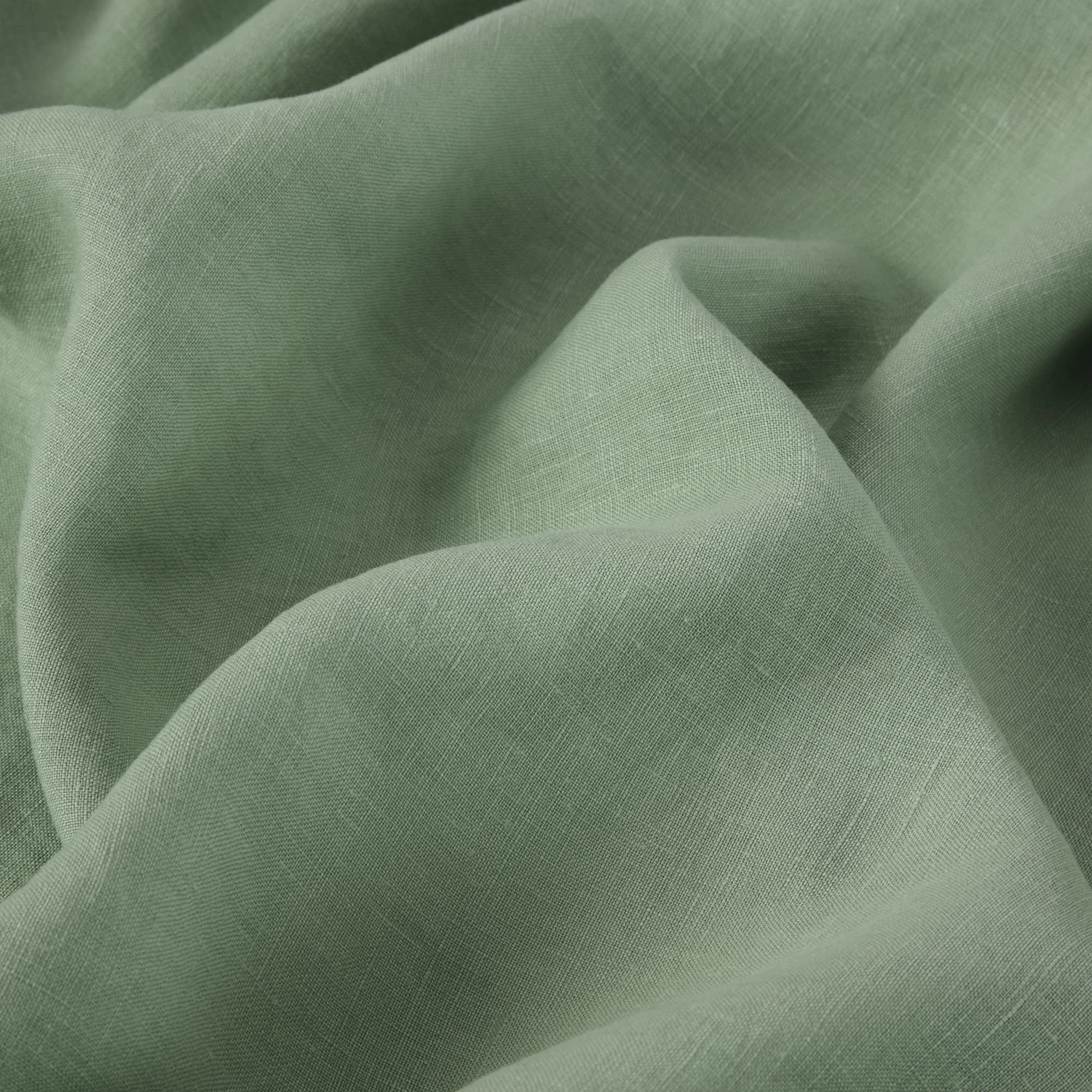 Sage Green 100% Linen Pillowcases (Pair)