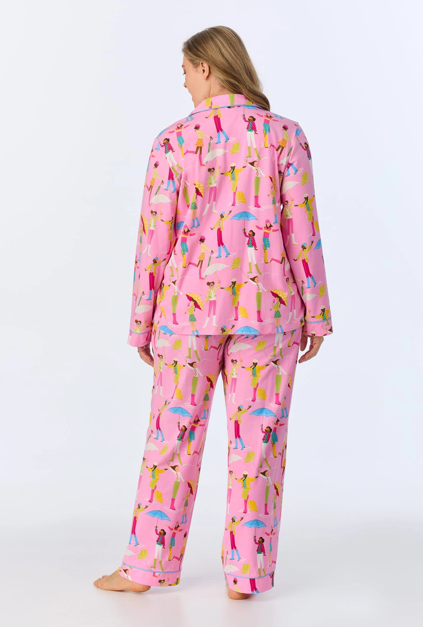 Spring Showers Long Sleeve Classic Stretch Jersey PJ Set