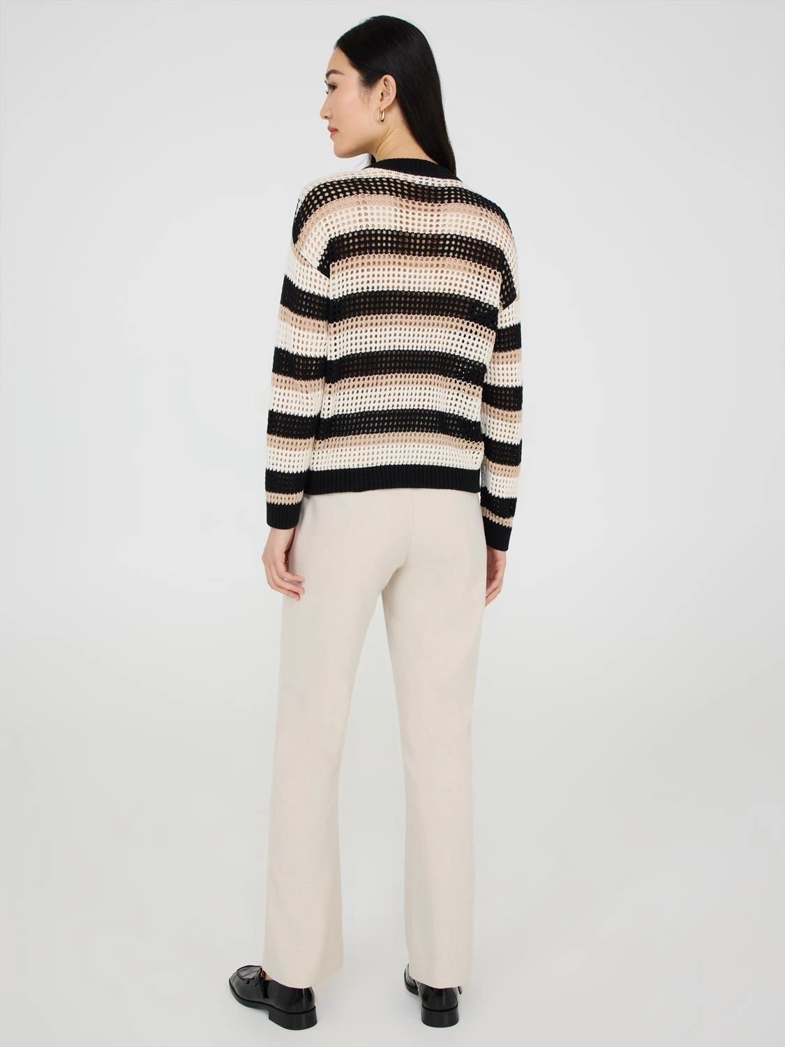 Striped Crochet Sweater