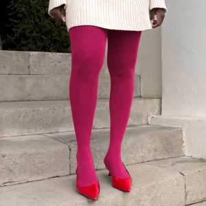 Super Opaque 120 Den Tights - Anemone