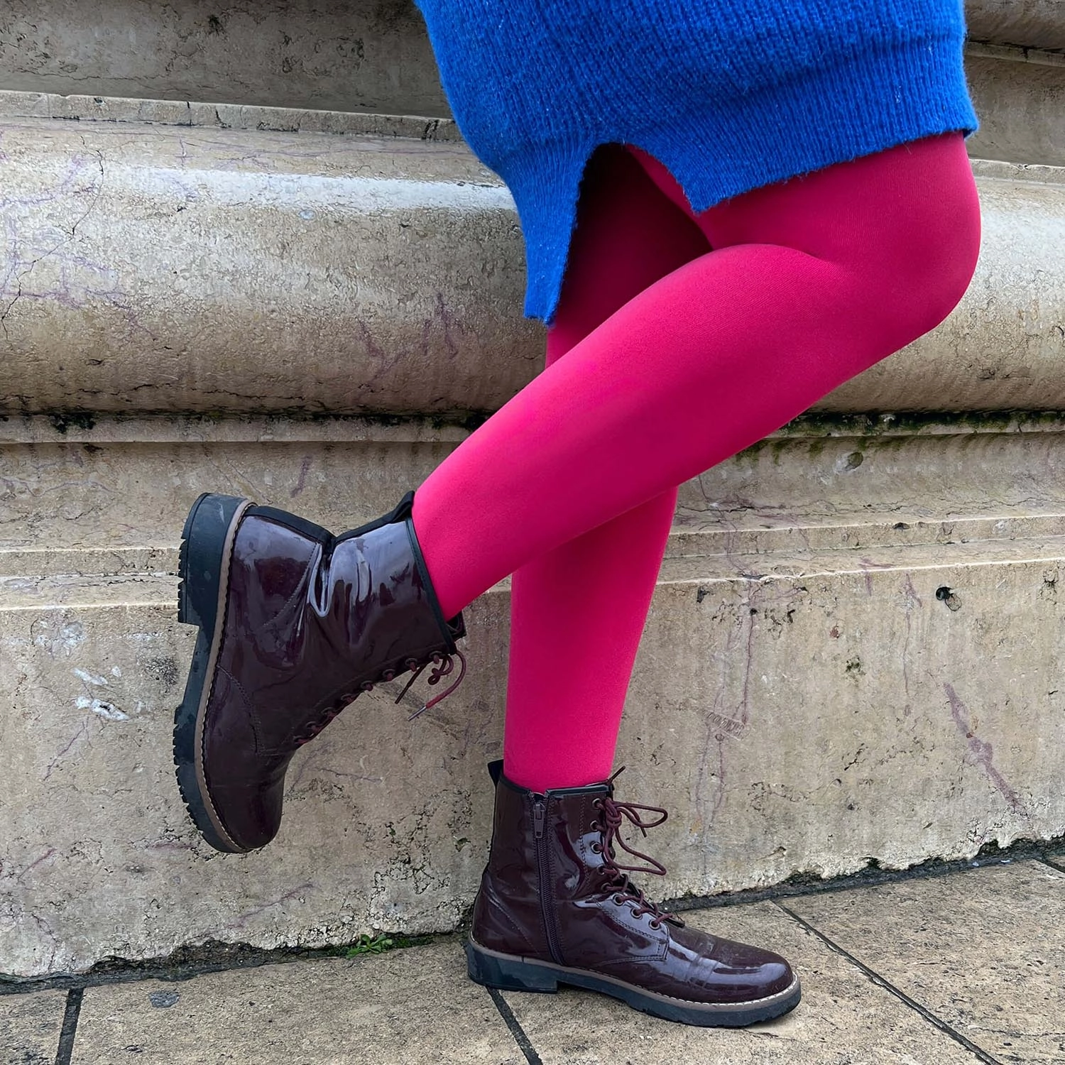 Super Opaque 120 Den Tights - Anemone