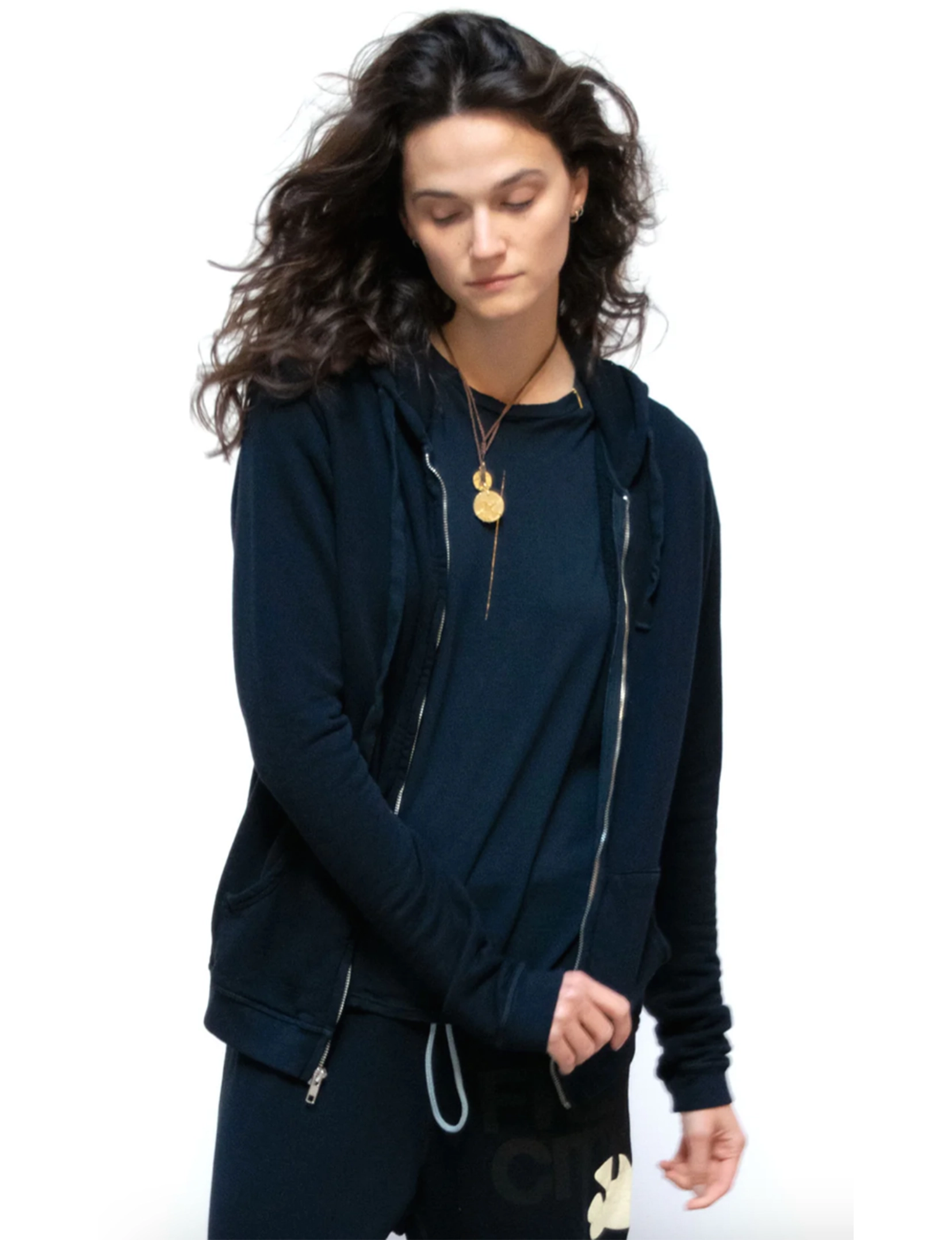 Superfluff Lux Zip Hoodie, Deepspace Cream