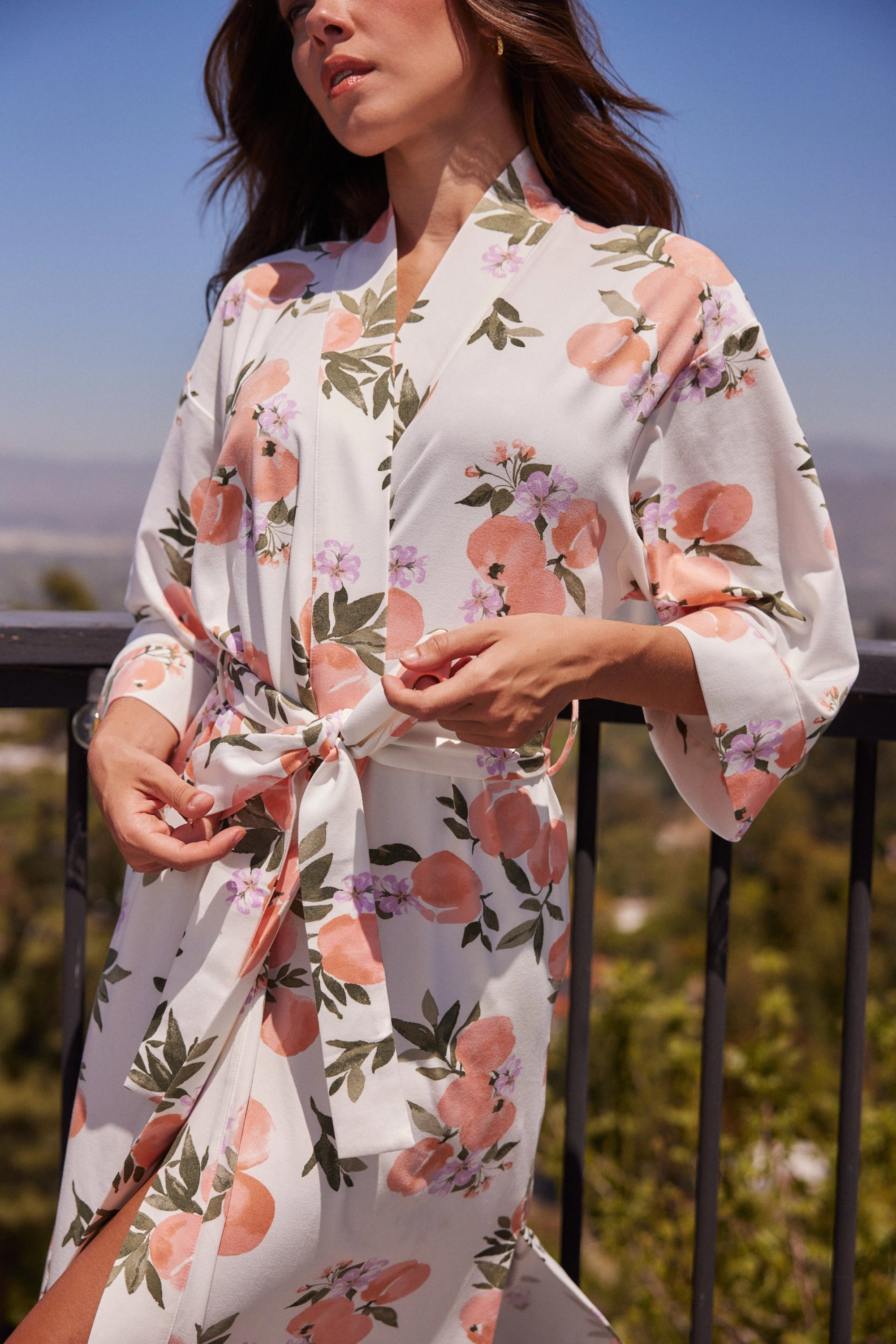 Vera Midi Robe | Peaches & Cream