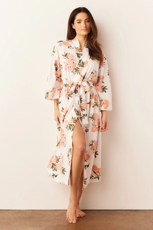 Vera Midi Robe | Peaches & Cream