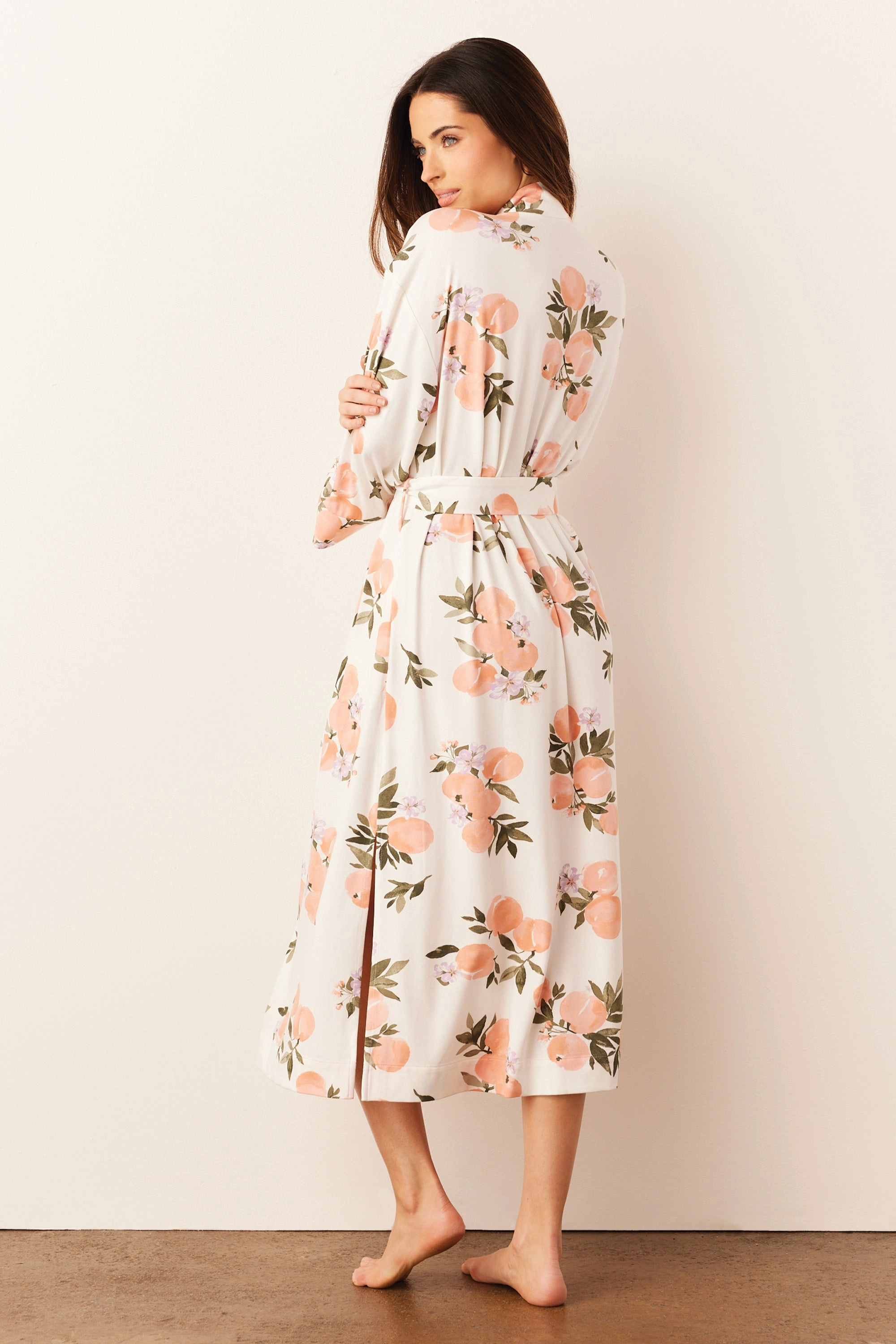Vera Midi Robe | Peaches & Cream