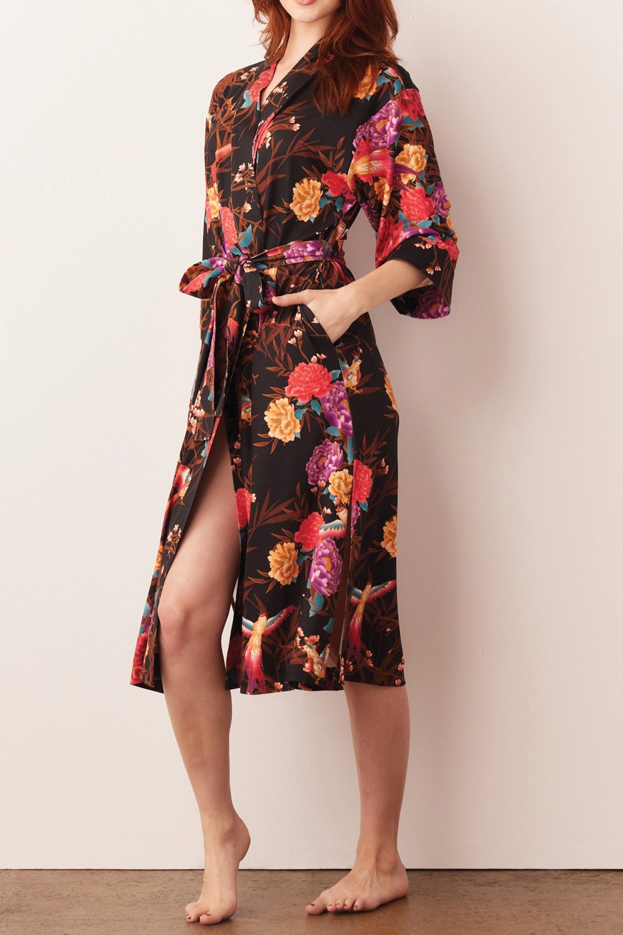 Vera Midi Robe | Twilight Garden