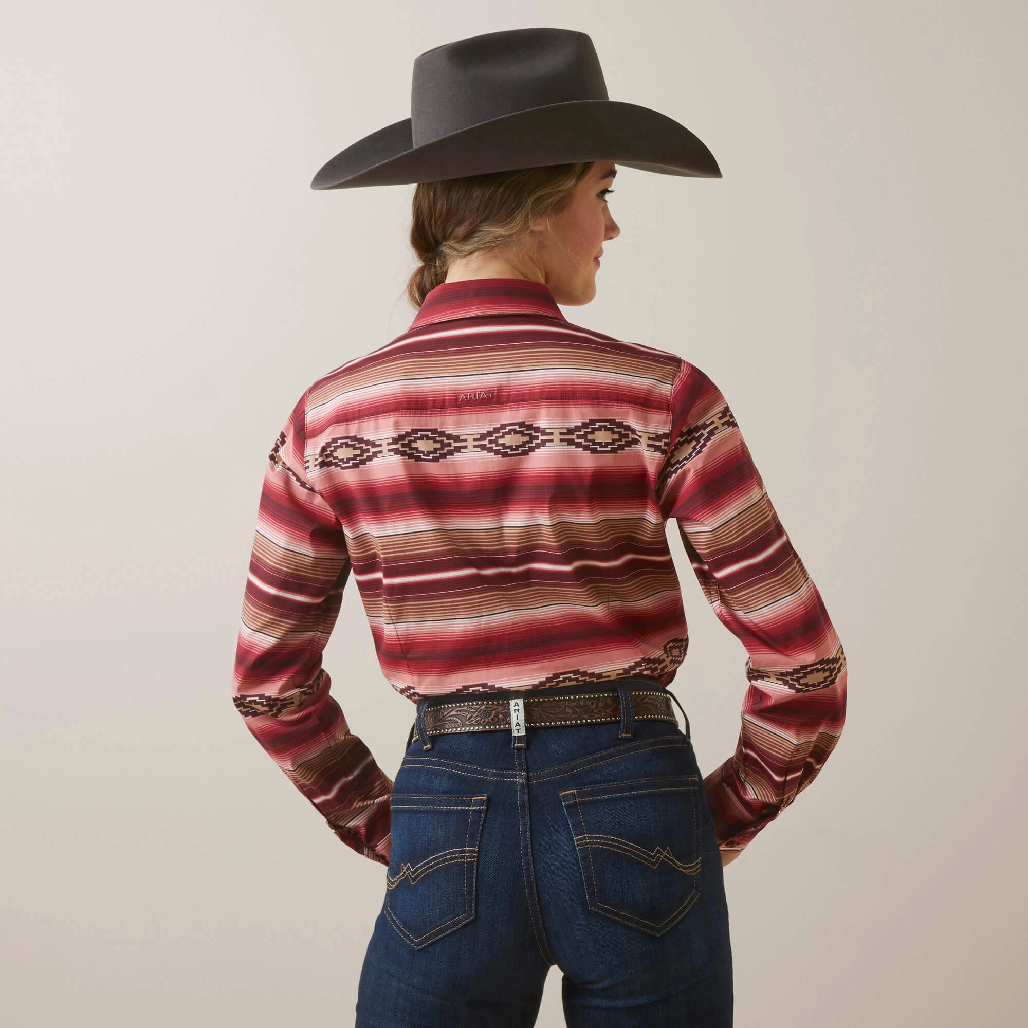 Women’s Ariat Wrinkle Resist Team Kirby Stretch Button Down Shirt #10046564