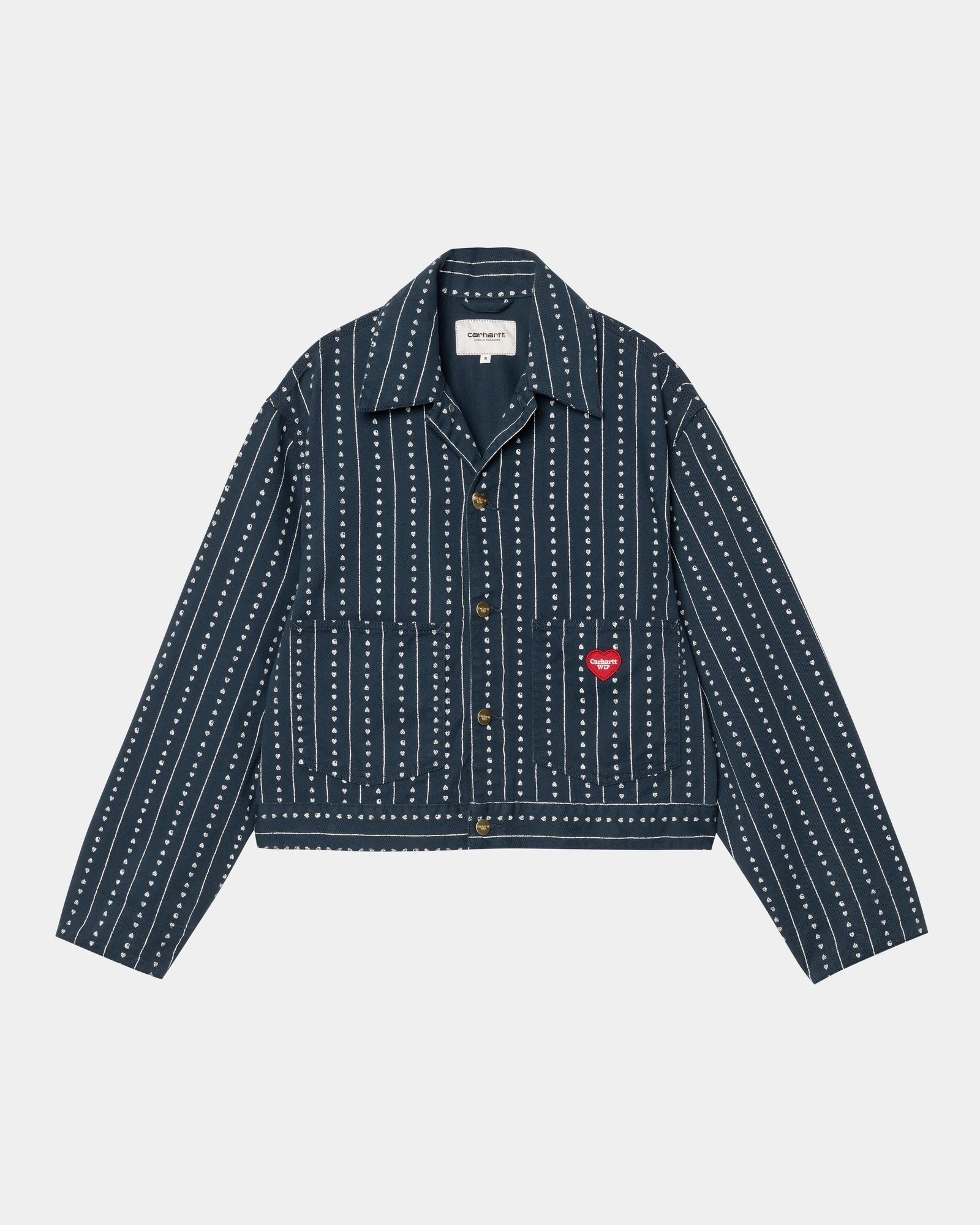 Women’s Drewe Jacket | Ink / Natural Heart C Pinstripe