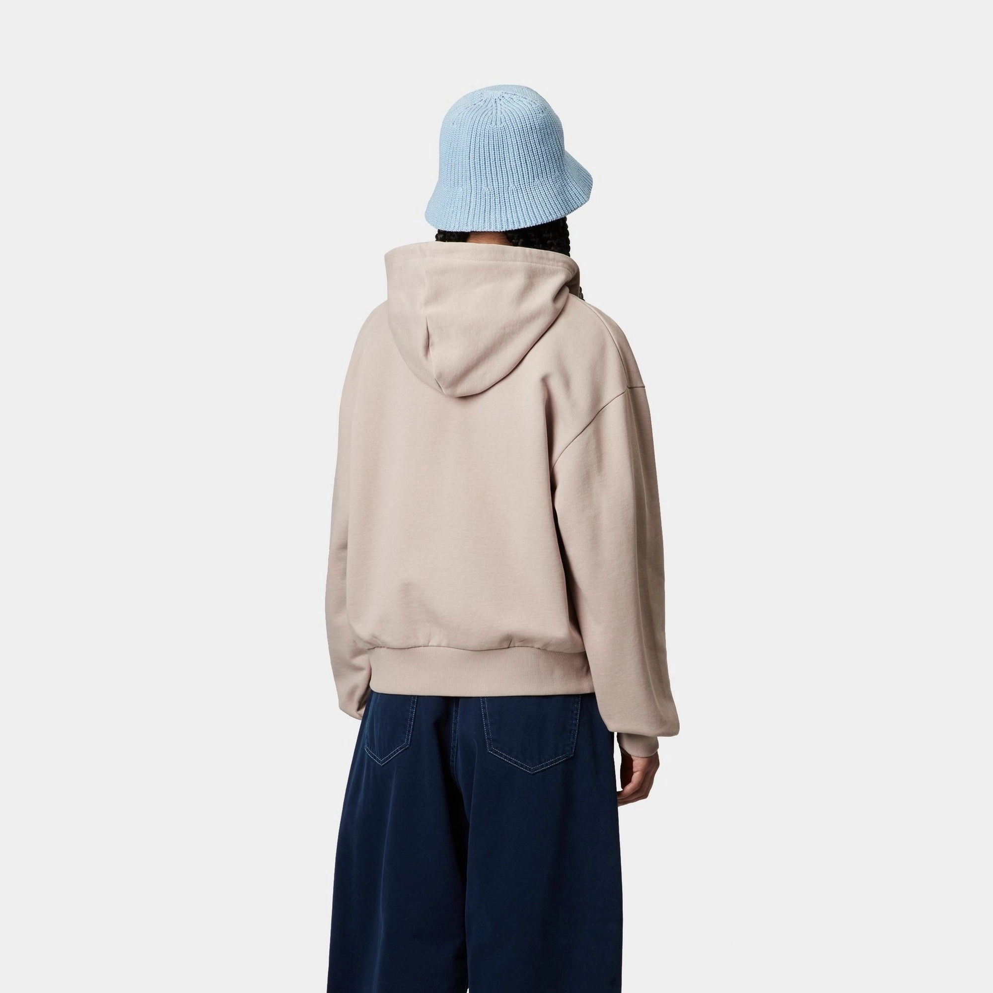 Women’s Hooded Casey Jacket | Dusky Beige / Silver