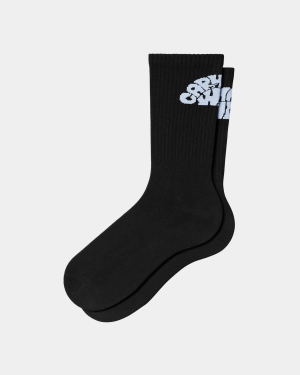 Women’s Jazzy Socks | Black / Air Sky