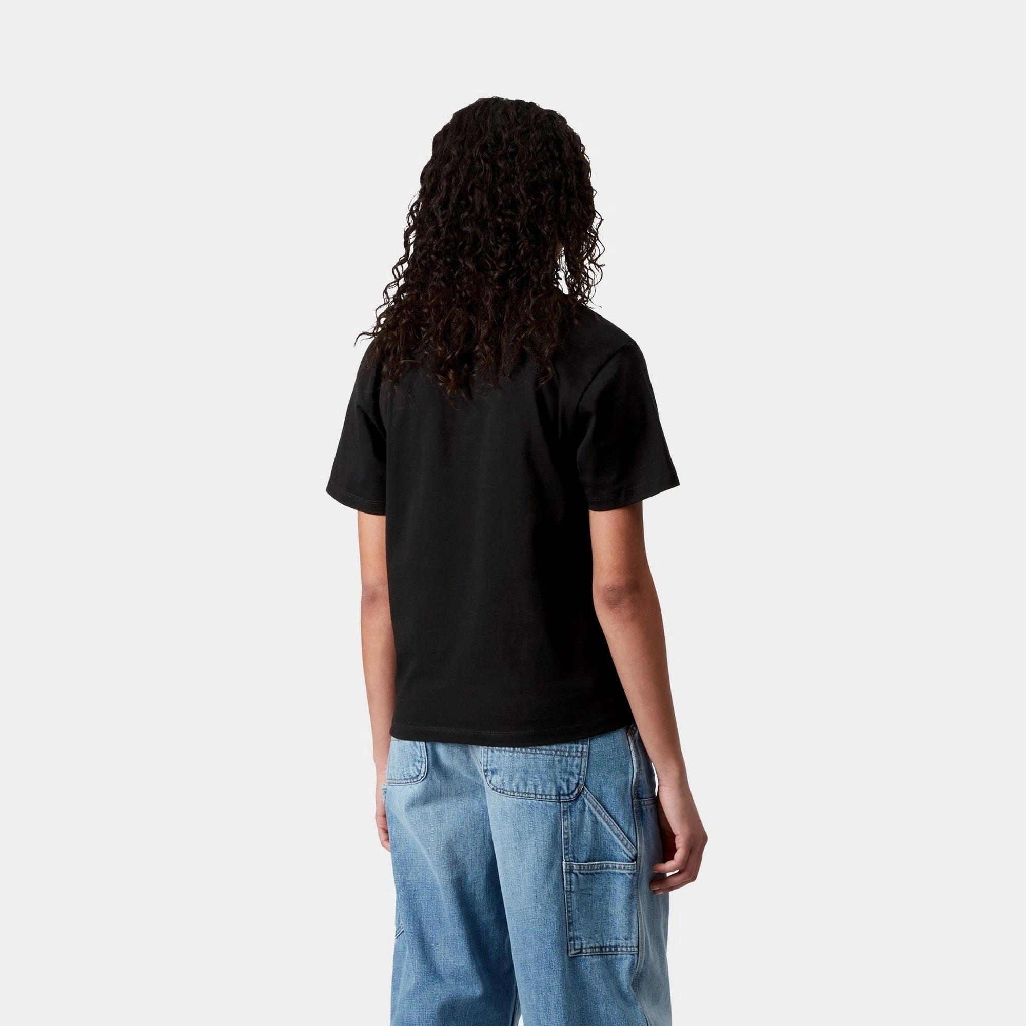 Women’s Pocket Heart T-Shirt | Black / Black